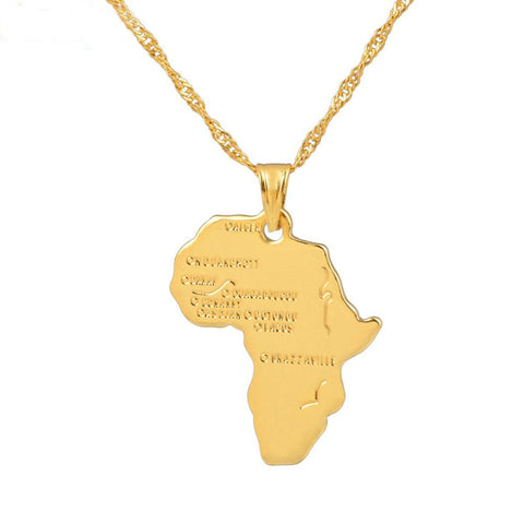 Africa Map Necklace 60% OFF + Free Shipping